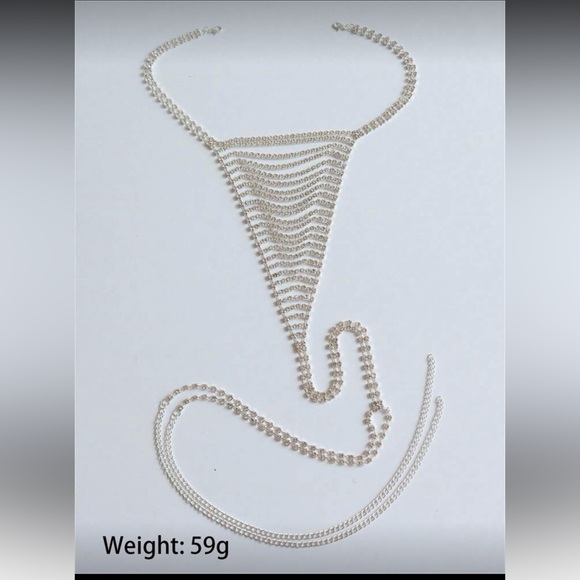 Sparkling Rhinestone Thong - Picture 3 of 5